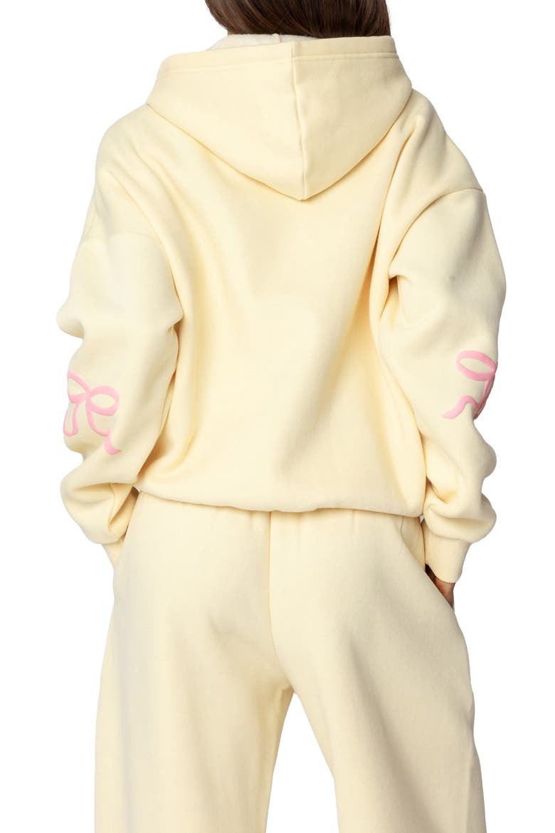 Bonney Bow Oversize Hoodie, Alternate, color, YELLOW