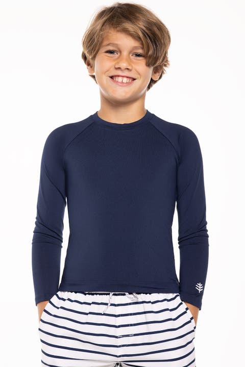 Kid's Coco Plum Sandshark Long Sleeve Surf Shirt, UPF 50+ Sun Protection