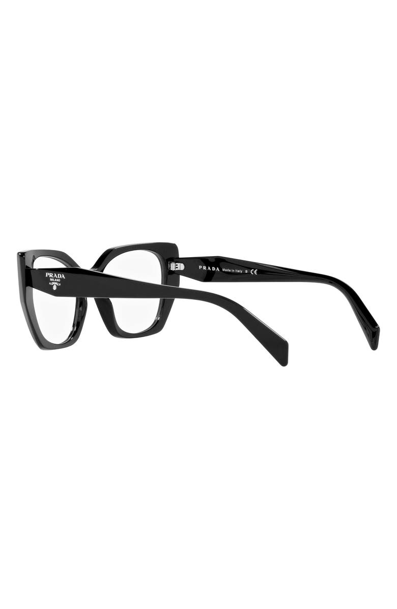 Prada 52mm Optical Glasses, Alternate, color, Black