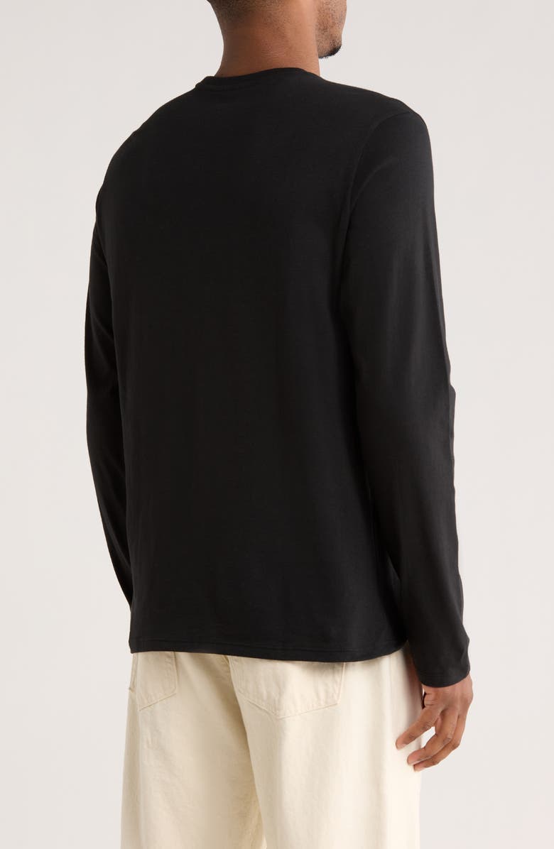 Calvin Klein Bold Long Sleeve Graphic T-Shirt, Alternate, color, Black
