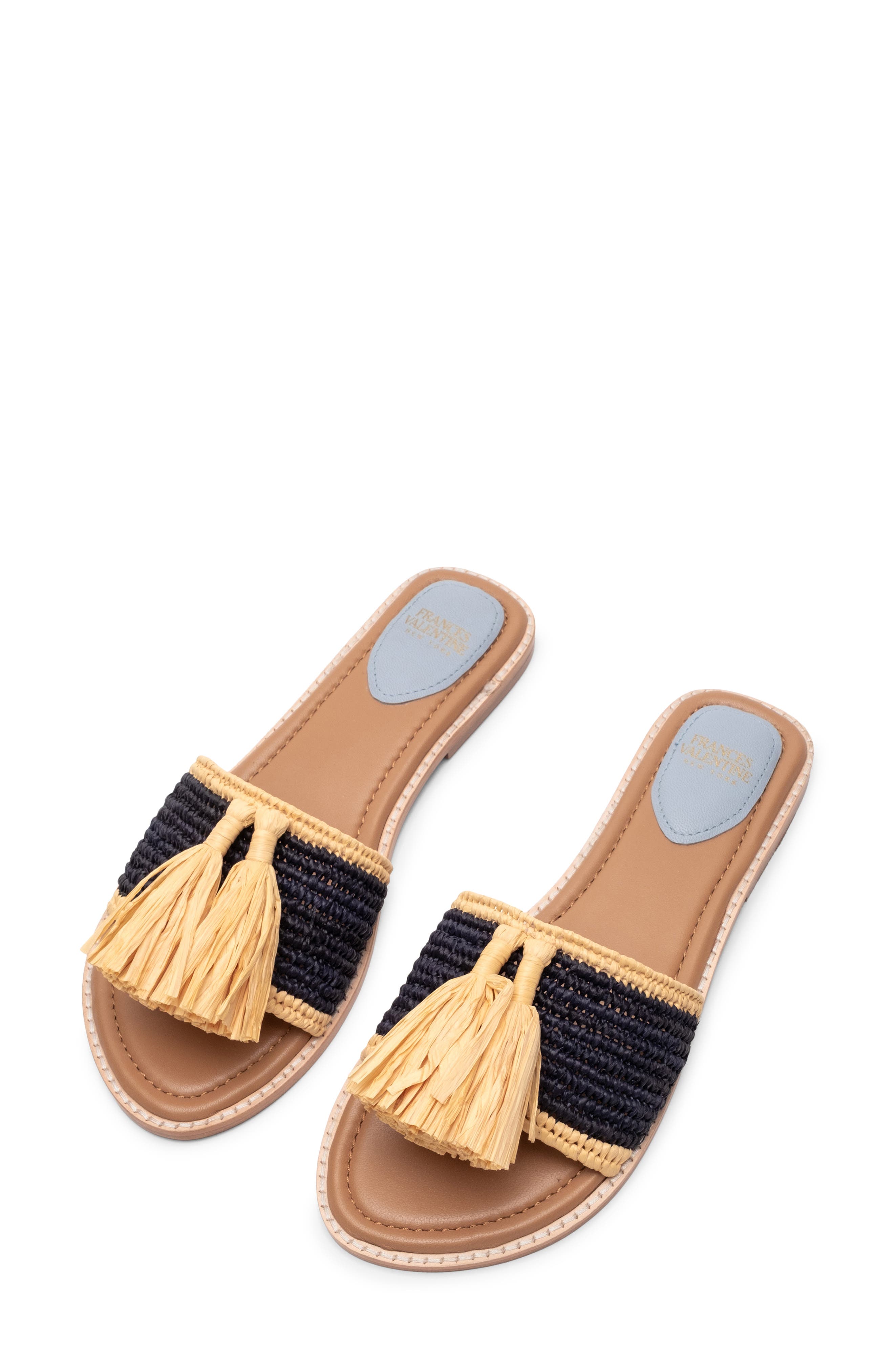Frances Valentine Tassel Slide Sandal, Alternate, color, 