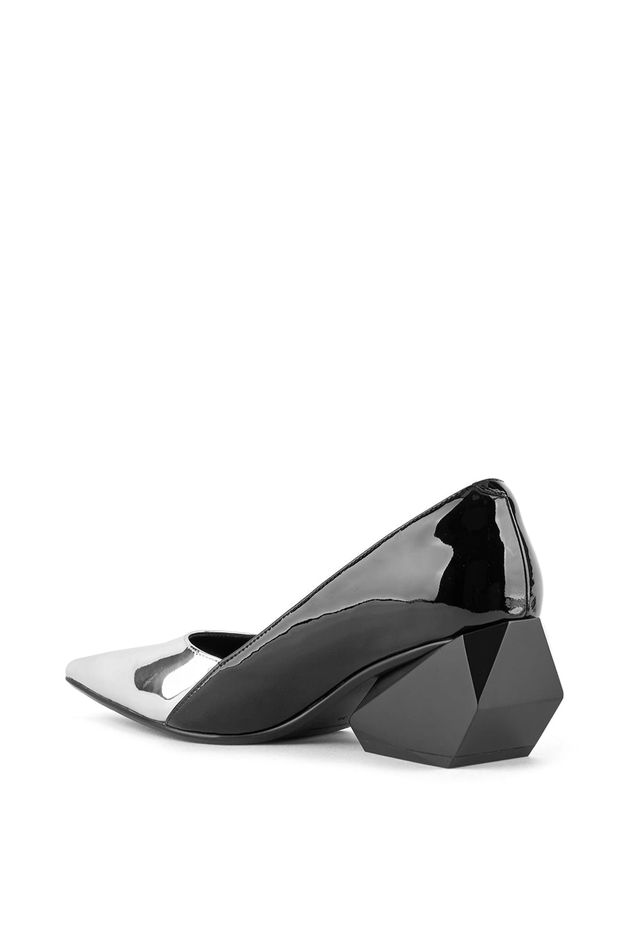 United Nude Ricky Pump Mid, Alternate, color, Silver + Black