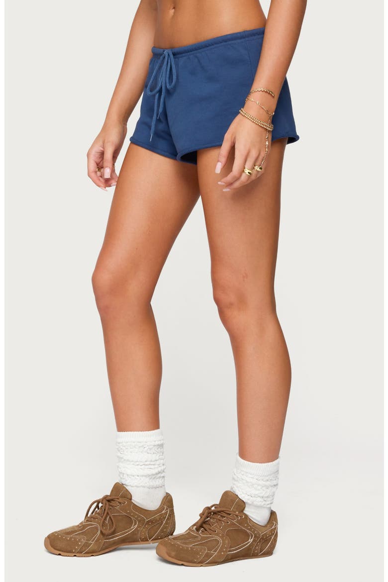 Leeroy French Terry Drawstring Shorts, Alternate, color, NAVY