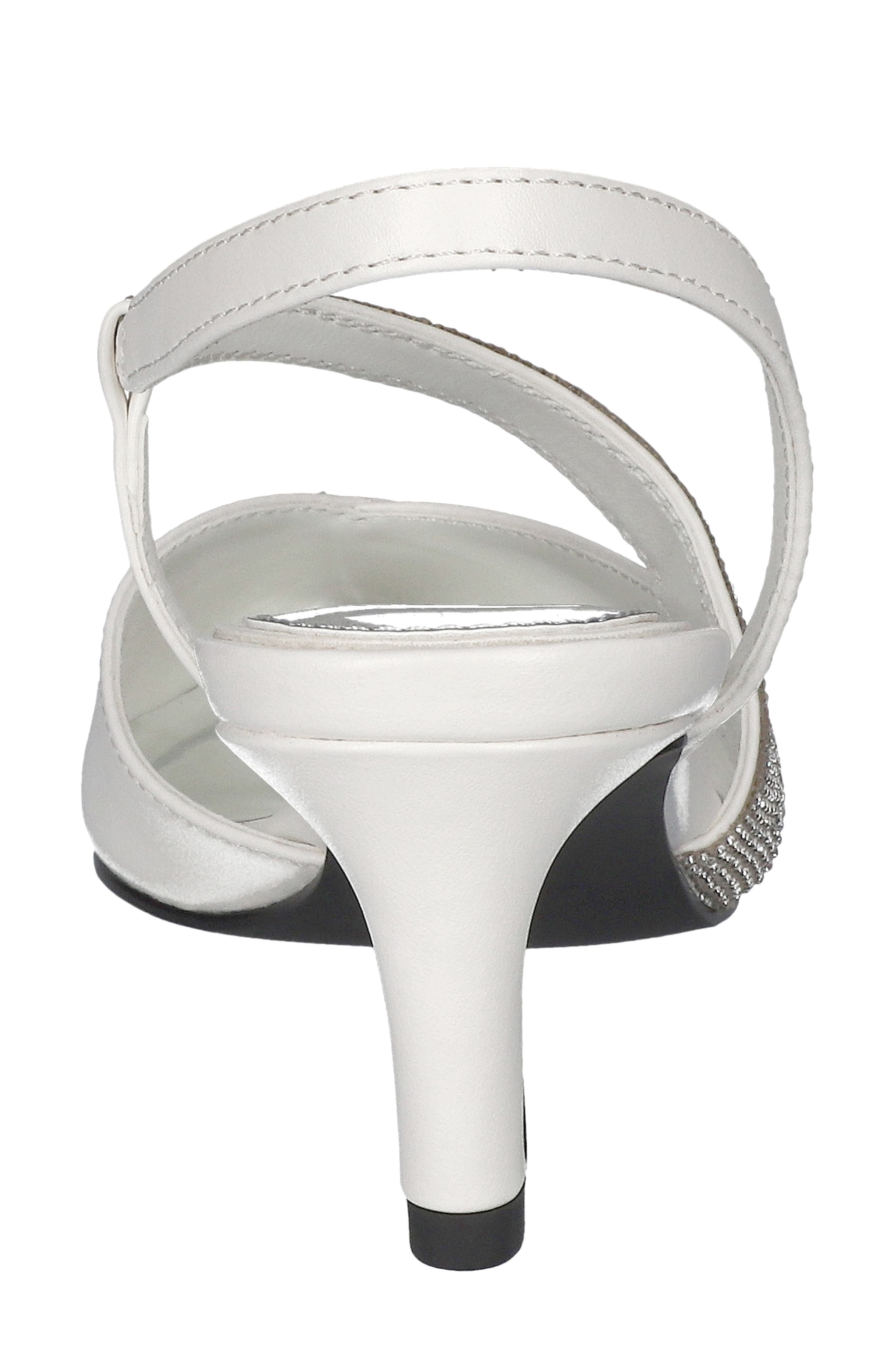 EASY STREET Emerald Pump, Alternate, color, White With Stones