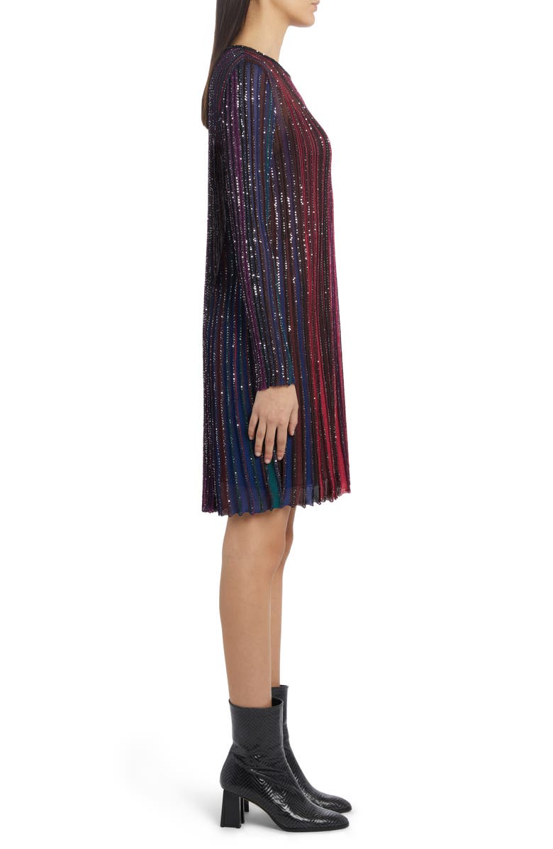 Missoni Sequin Long Sleeve Wool Blend Dress, Alternate, color, 