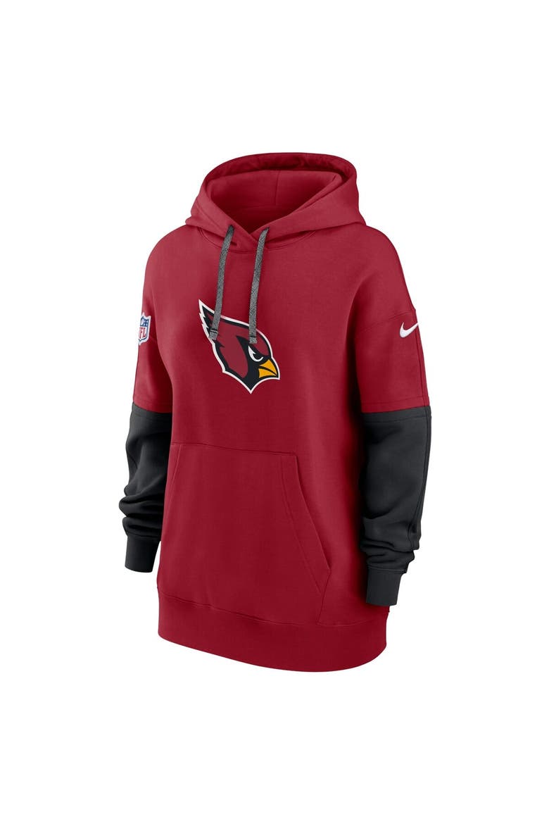 Women's Nike Cardinal Arizona Cardinals 2024 Sideline Essential Fleece Pullover Hoodie, Alternate, color, Cardinal