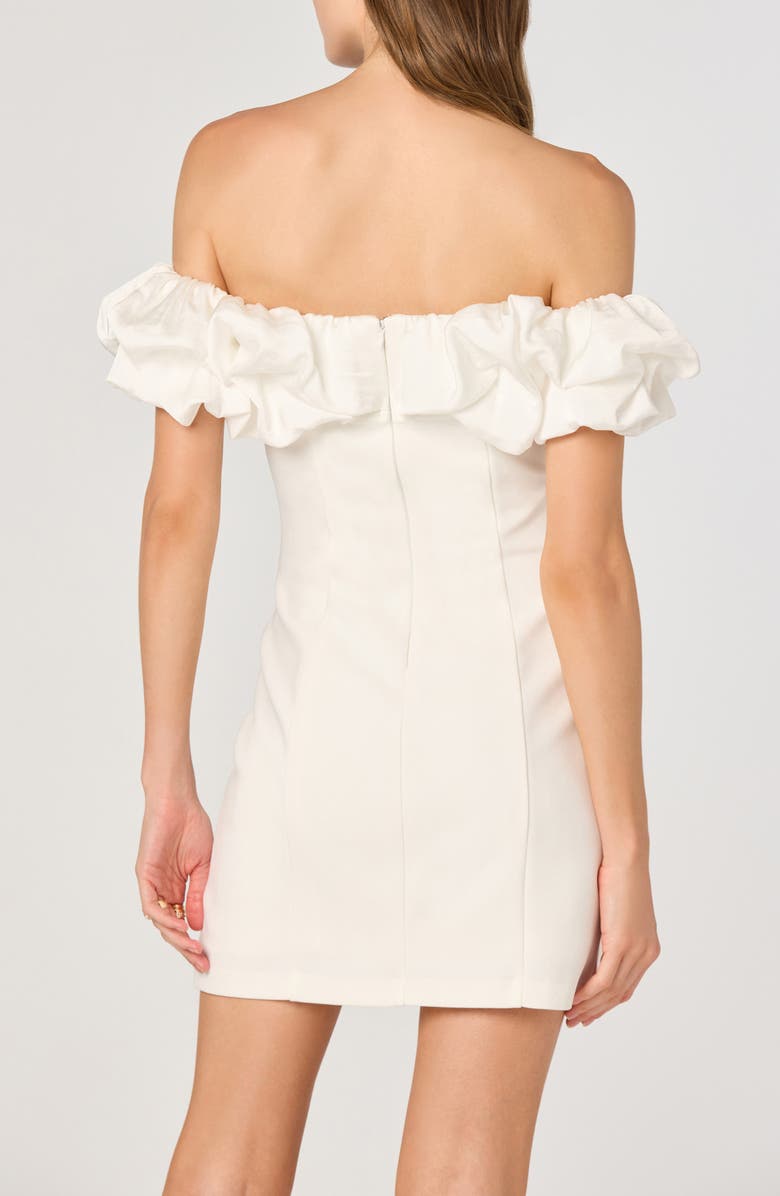 ASTR the Label Off-the-Shoulder Minidress, Alternate, color, White