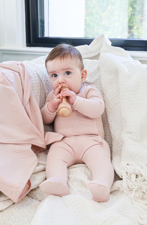 Maniere Manière Bow Wrap Footie In Pink