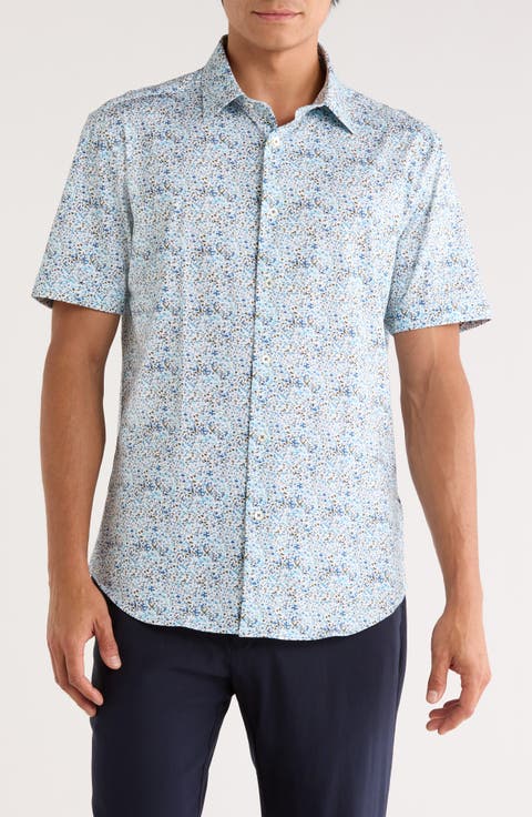 Miles OoohCotton® Short Sleeve Button-Up Shirt