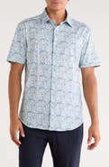 Bugatchi Miles OoohCotton® Short Sleeve Button-Up Shirt