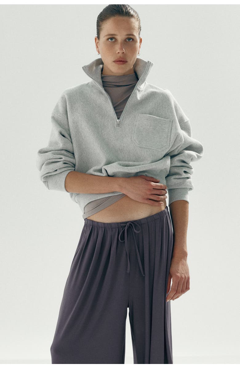 H&M Jersey Drawstring Trousers, Alternate, color, Dusty Purple