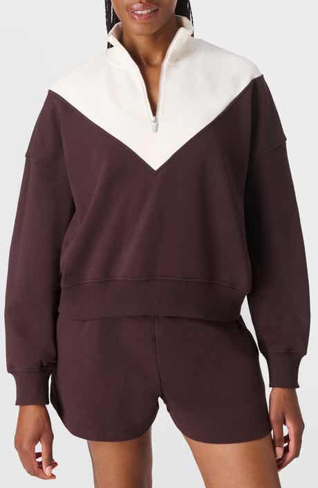 Sweaty Betty Revive Colorblock Half Zip Sweatshirt
