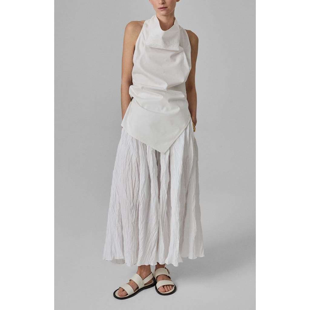 Shop Co Pliss Skirt In Optic White