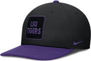 Nike Men's Nike Black/Purple LSU Tigers 2025 Sideline Campus Pro Local Snapback Hat