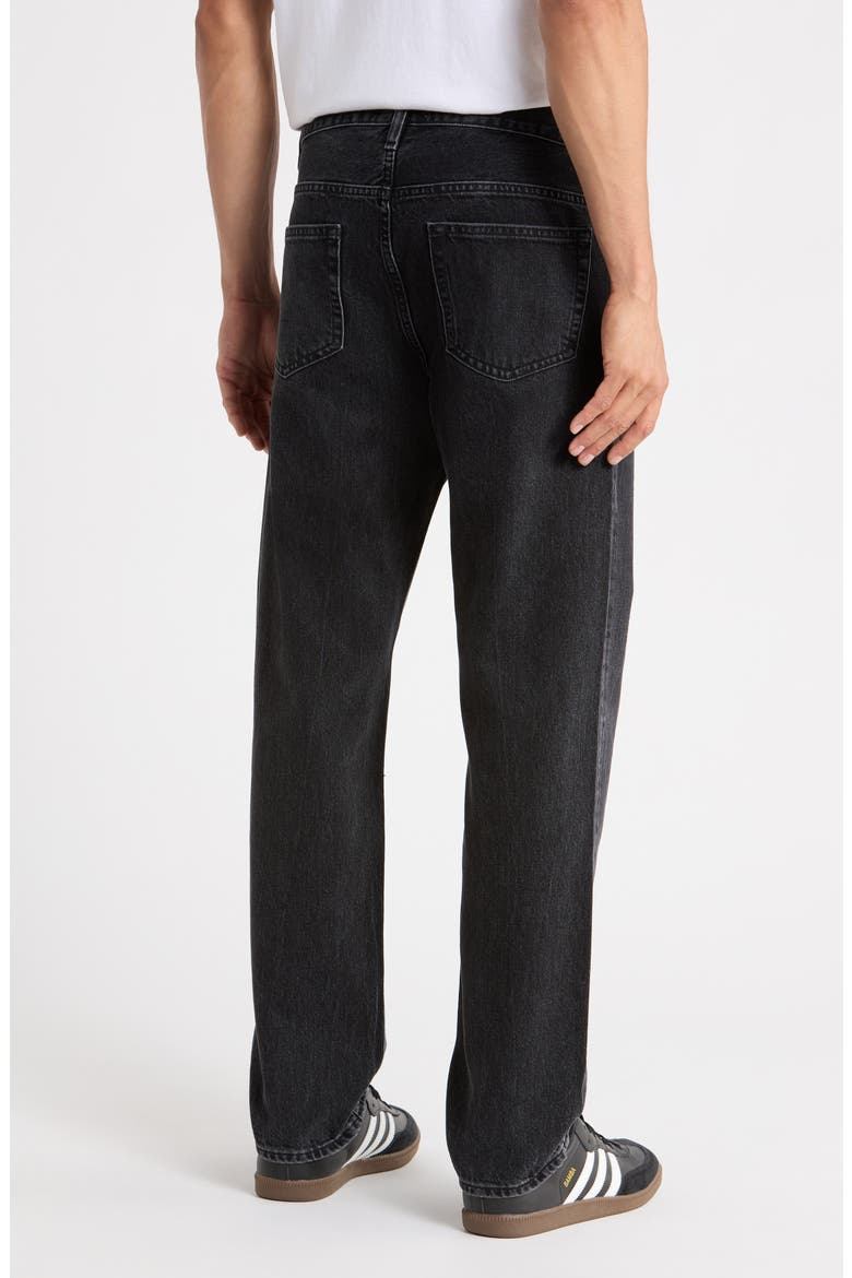 The Straight Leg Jeans, Alternate, color, WASHED BLACK