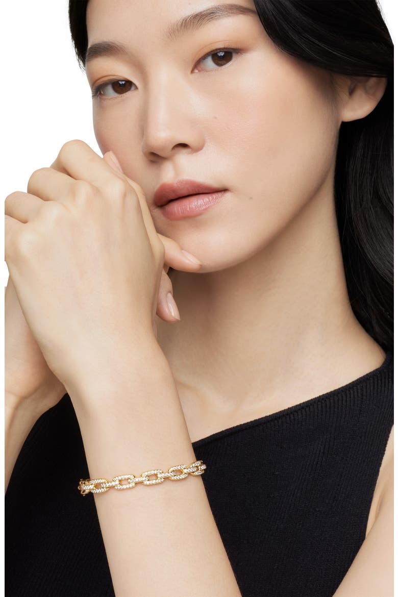 Stax 18K Yellow Gold Chain Link Bracelet with Diamonds, Alternate, color, YELLOW GOLD/ DIAMOND