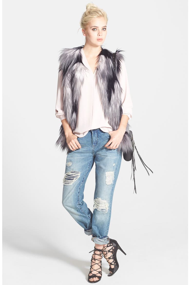 Boyfriend Jeans, Alternate, color, BLUE