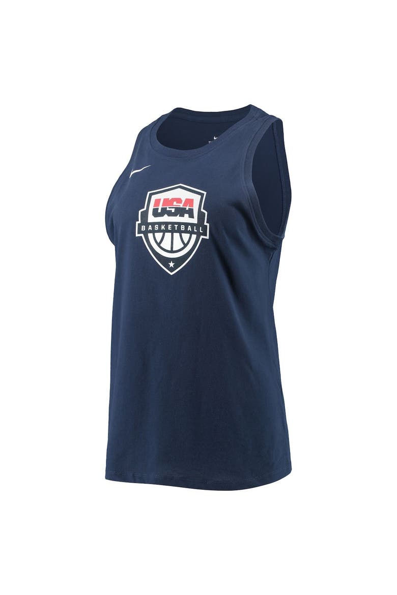 Women's Nike Navy USA Basketball Performance Tank Top, Alternate, color, Navy