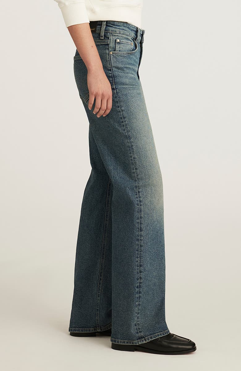 Mavi Jeans Taylor High Waist Relaxed Straight Leg Jeans, Alternate, color, Mid Used Gold Premium