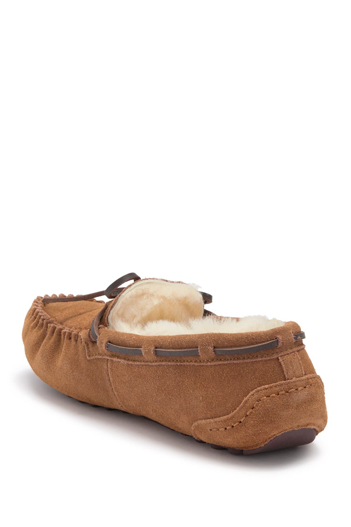 Victor Genuine Shearling Slipper - Wide Width Available, Alternate, color, CHESTNUT