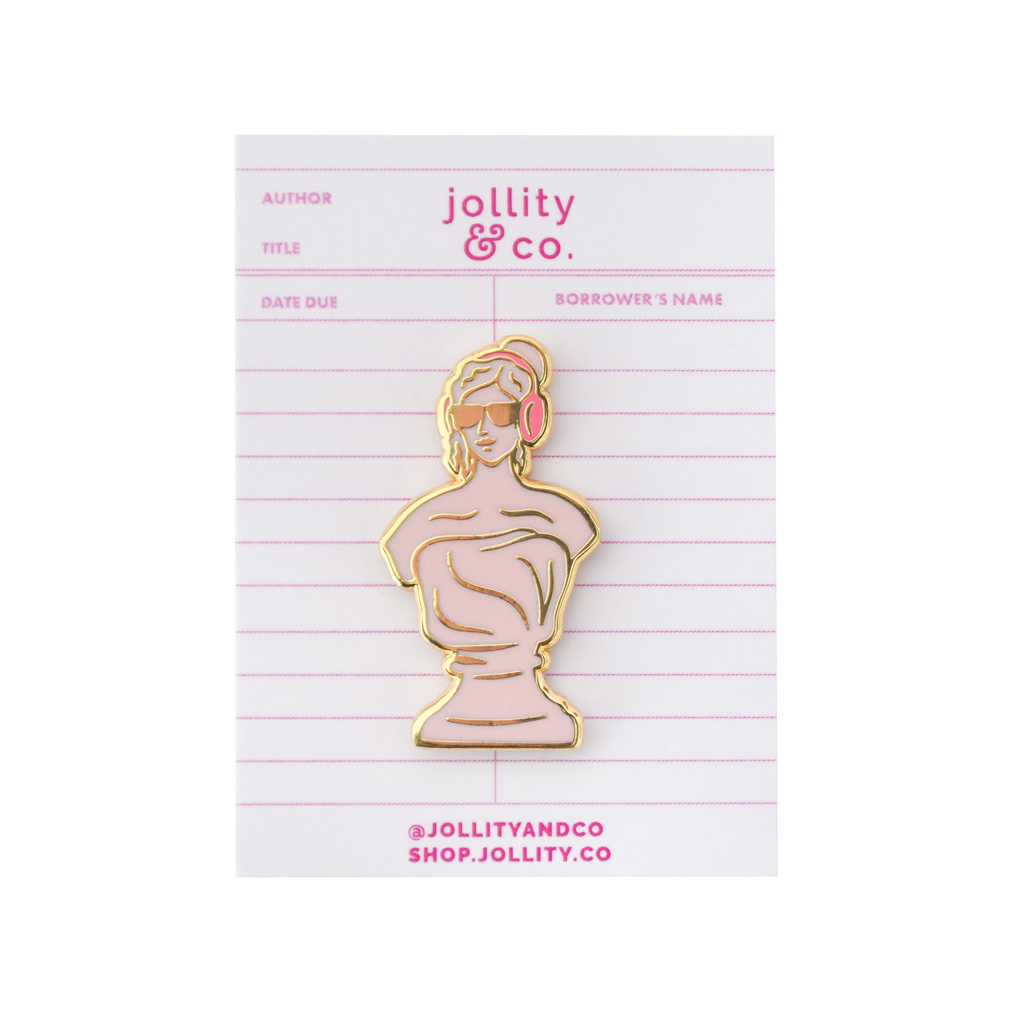 Female Bust Enamel Pin