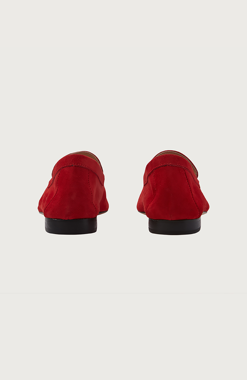 Andrea Carrano Shoes Mare Moccasins In Red