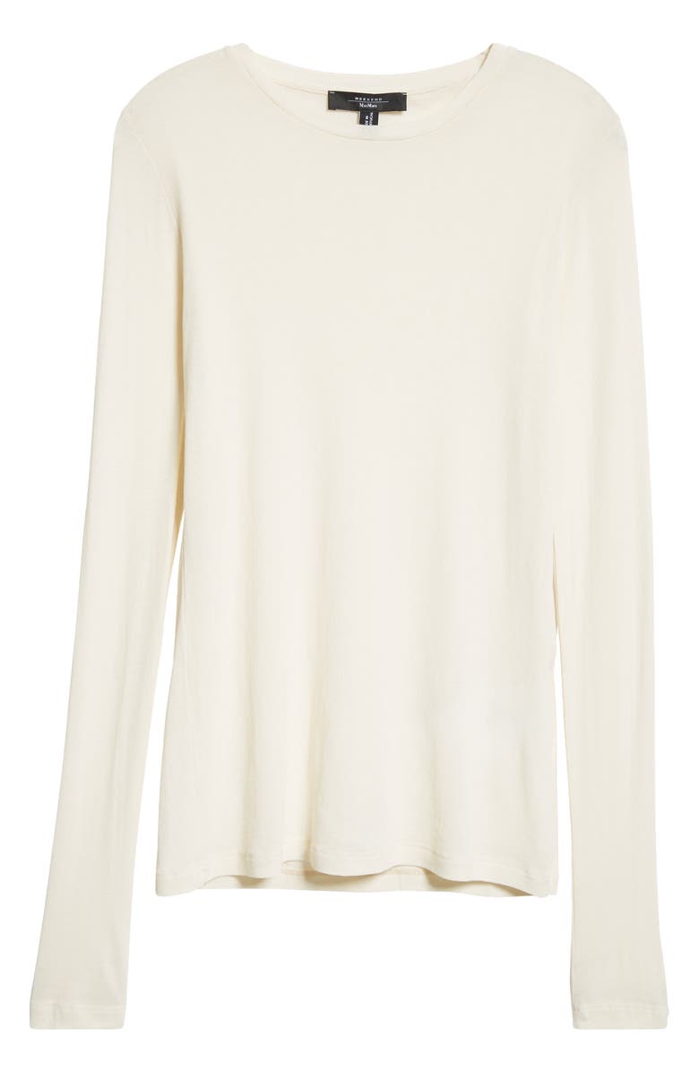 Weekend Max Mara Vistola Long Sleeve Cotton Knit Top, Alternate, color,