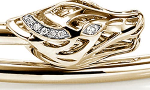 John Hardy Naga Bypass Choker Necklace In Gold