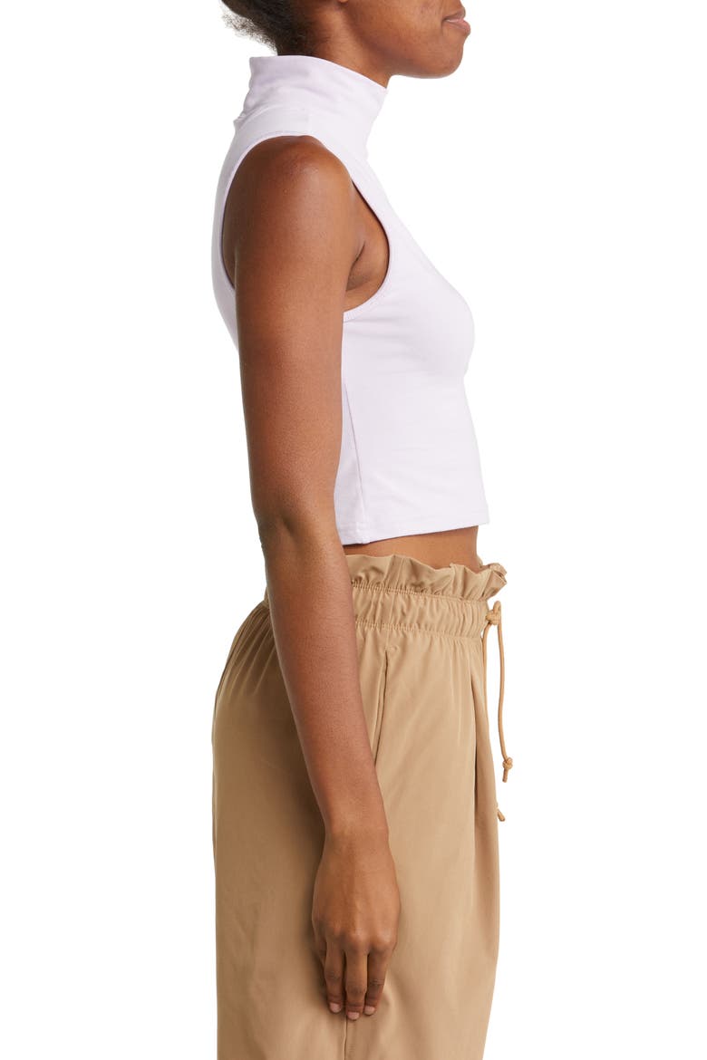Sportswear Collection Mock Neck Top, Alternate, color, DOLL/ WHITE