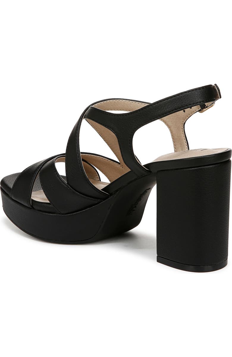 LifeStride Adrianna Slingback Platform Sandal - Wide Width Available, Alternate, color, Black