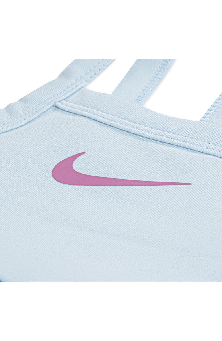 Nike Sunny Swoosh Romper, Alternate, color, Glacier Blue