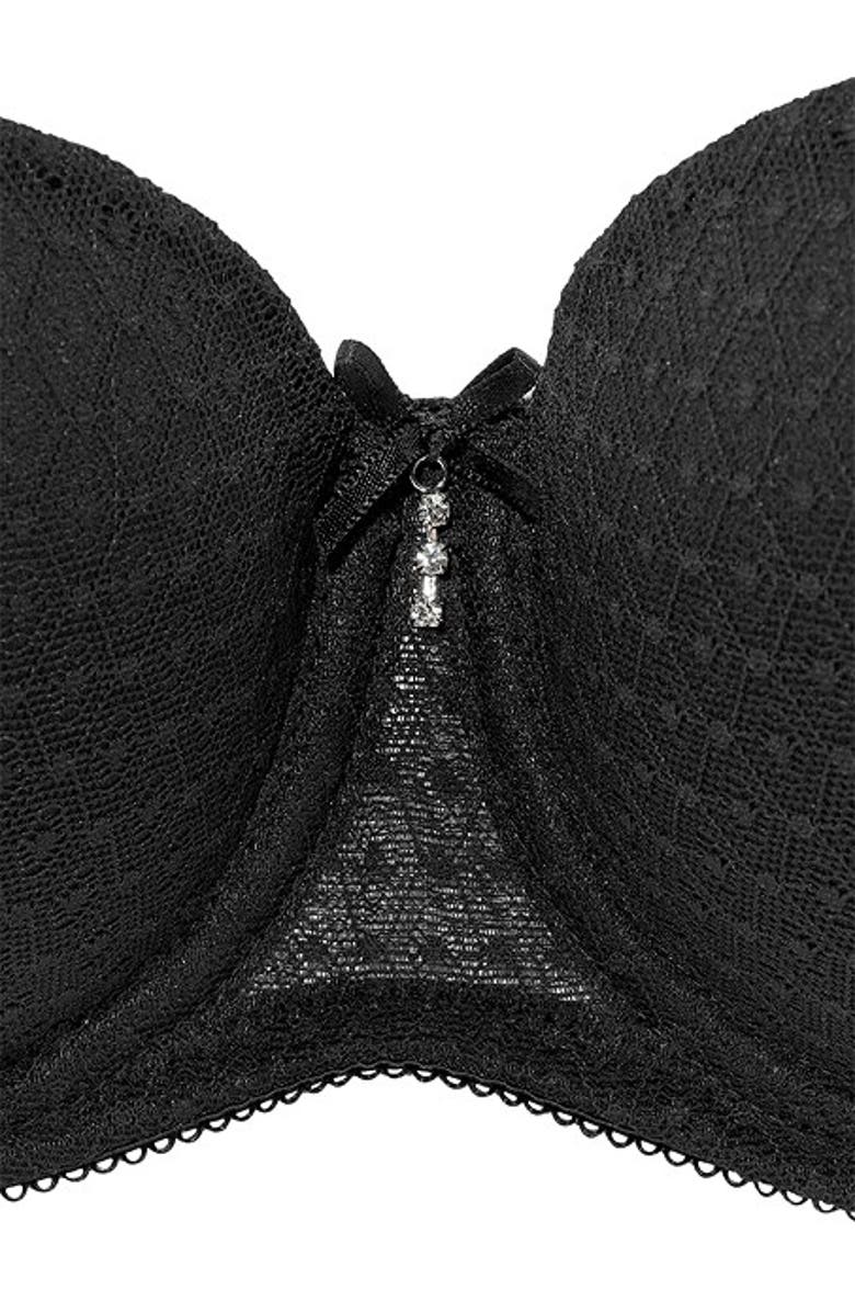 LASCANA Women's Multiway Strapless T-Shirt Bra, Alternate, color, Black