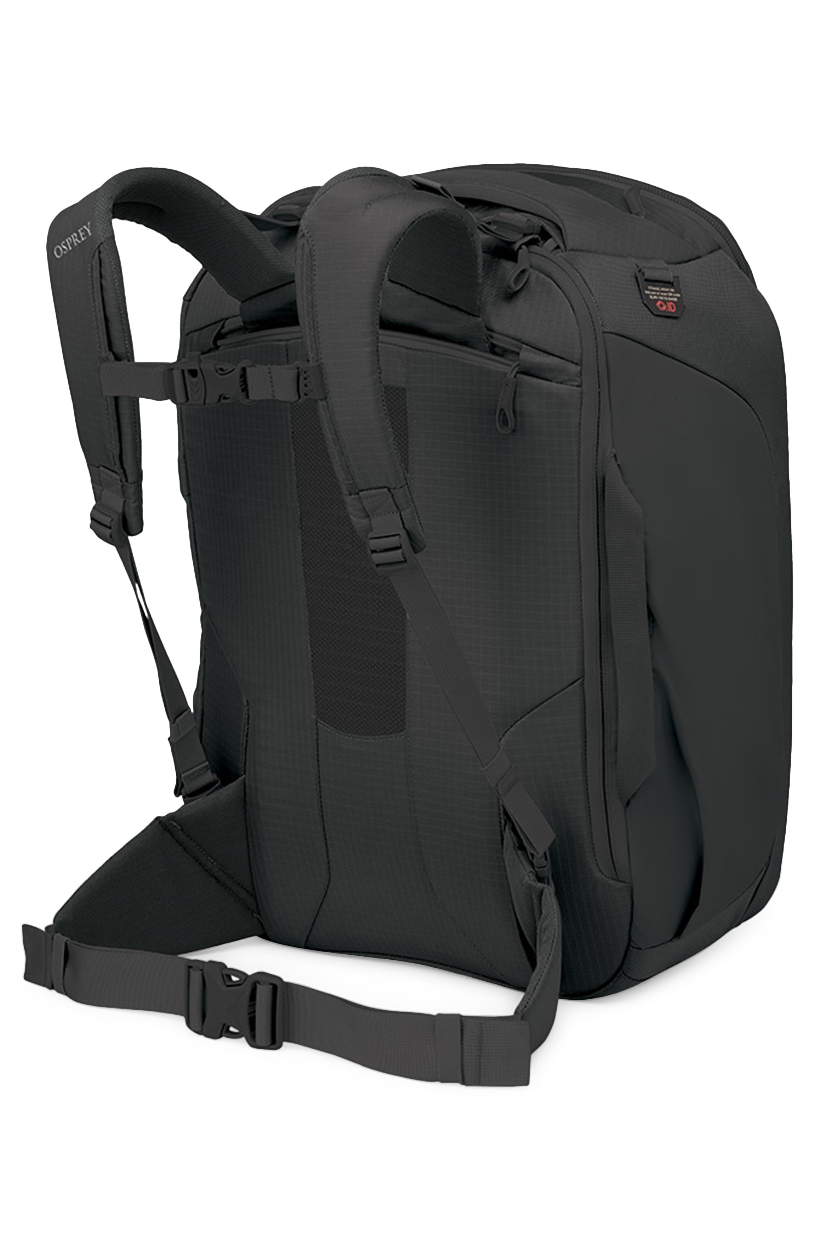 Osprey Sojourn Porter 46-Liter Recycled Nylon Travel Backpack, Alternate, color, Black