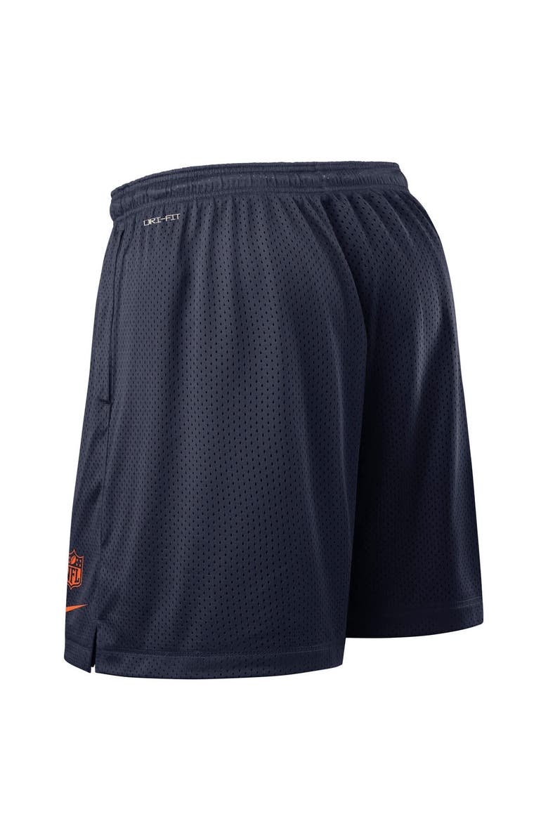 Nike Men's Nike Navy Denver Broncos Sideline Reversible Performance Shorts, Alternate, color, Navy