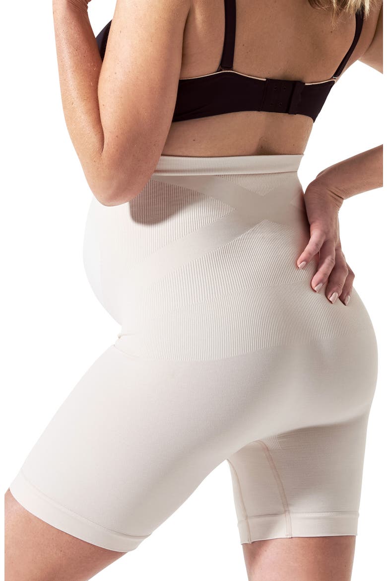 Everyday Maternity Belly Support Girlshorts, Alternate, color, PALE NUDE