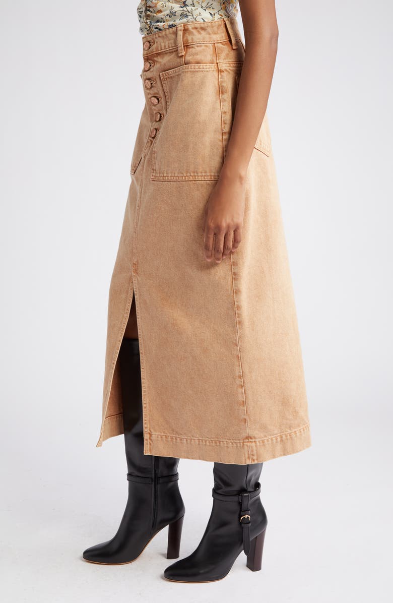 Ulla Johnson The Bea Nonstretch Denim Skirt, Alternate, color, 