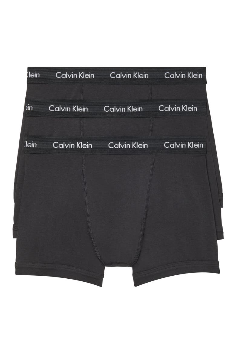 3-Pack Stretch Cotton Boxer Briefs, Main, color, UB1 BLACK