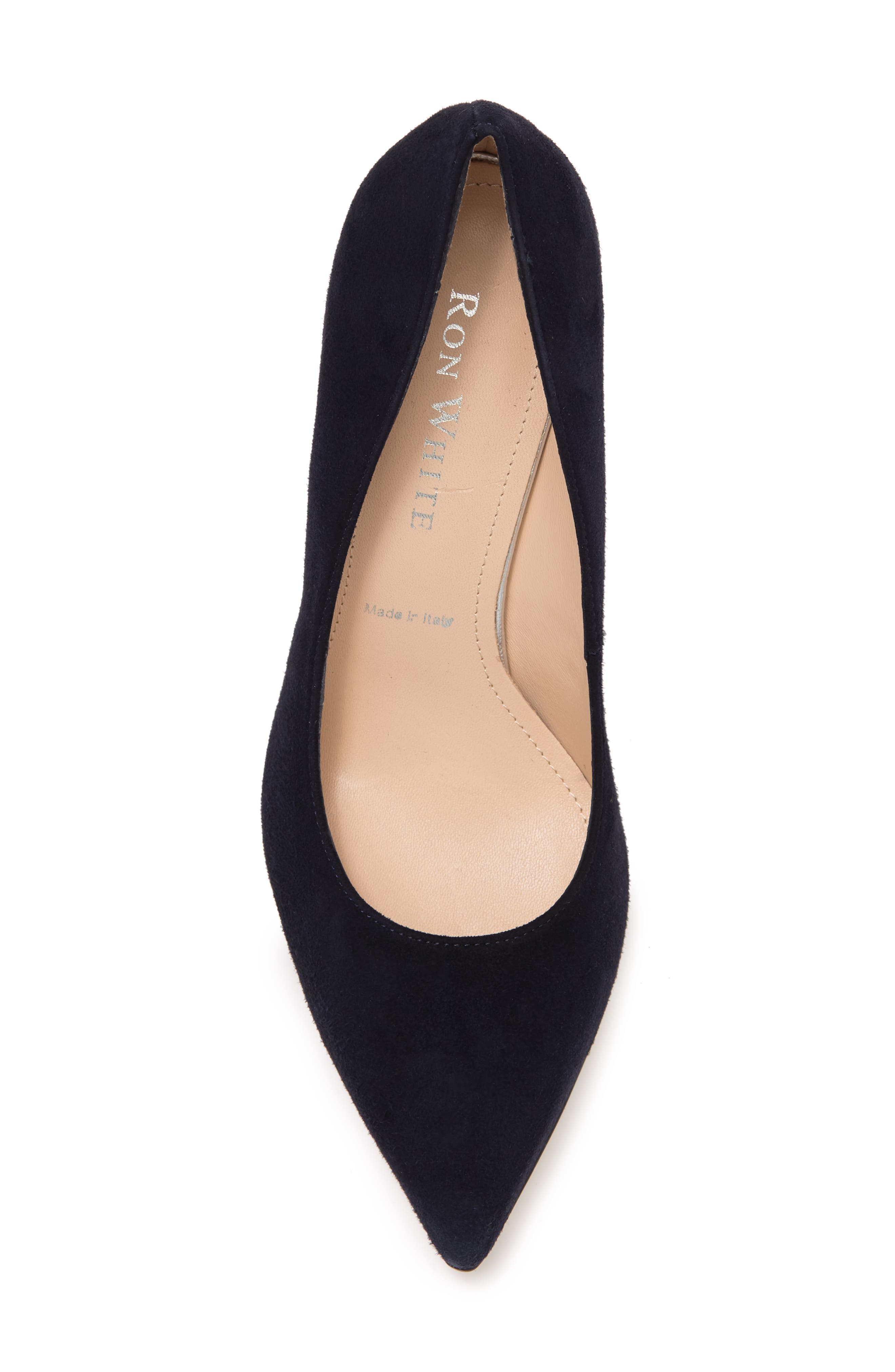 Cindy Pointed Toe Pump, Alternate, color, FRENCH NAVY SUEDE