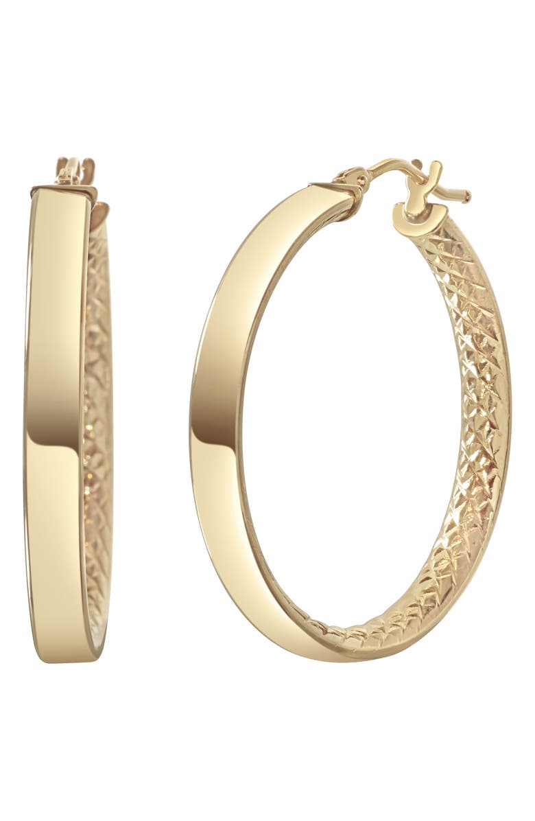 Bony Levy 14K Gold Faceted Inside Out Hoop Earrings, Main, color, 14K Yellow Gold