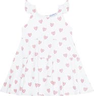 Nellapima Pink Heart Print Ruffle Dress - Baby