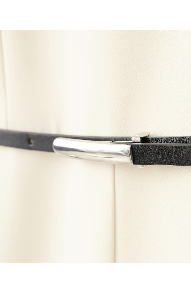 MANGO Open Back Belted Wide Leg Jumpsuit, Alternate, color, 