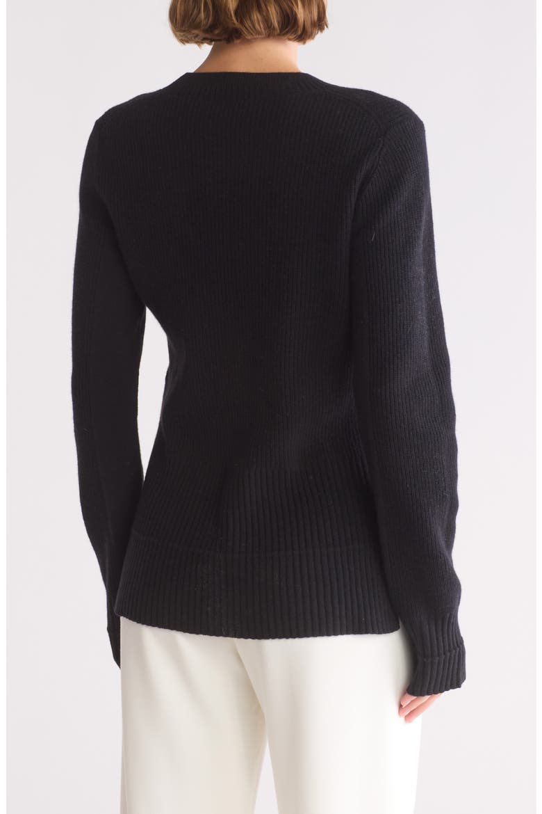 Cozy Wool & Cashmere Sweater, Alternate, color, BLACK