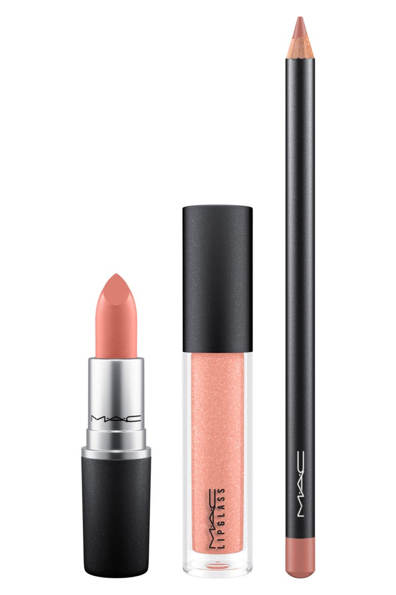 MAC Shiny Pretty Things Goody Bag Nude Lips, Alternate, color, NUDE LIPS