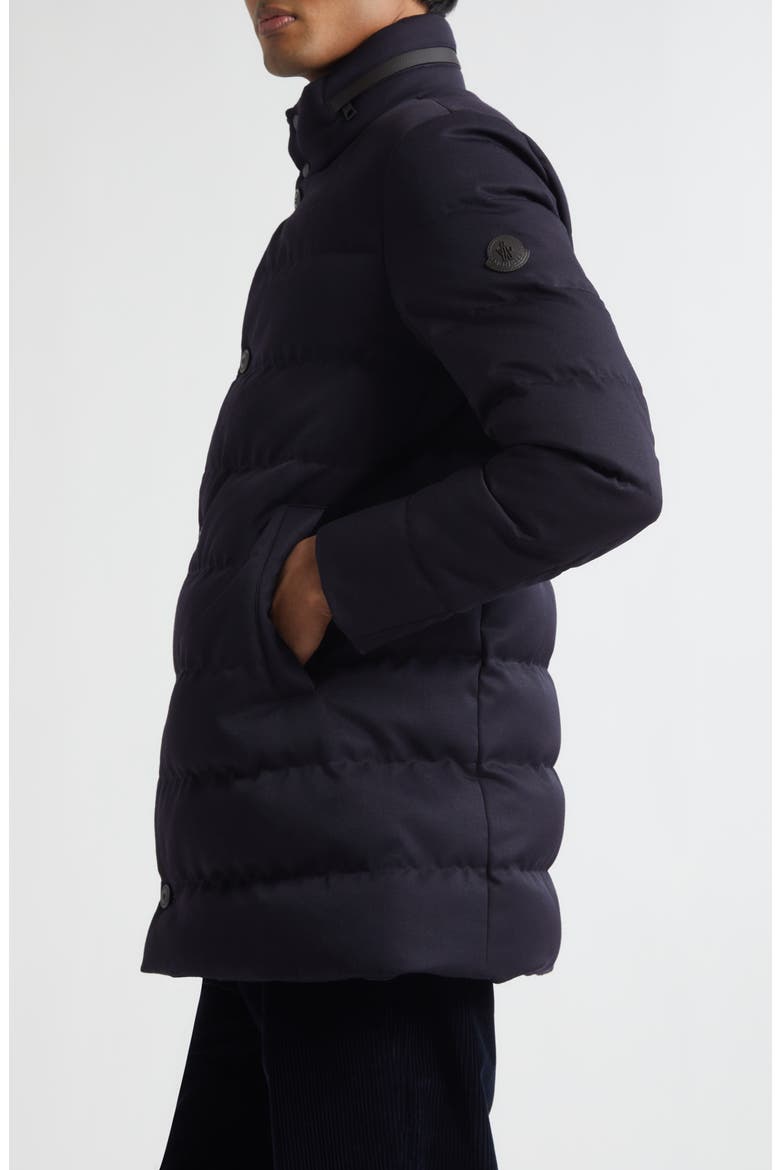 Vallonpierre Water Repellent Wool Parka, Alternate, color, DARK NAVY BLUE