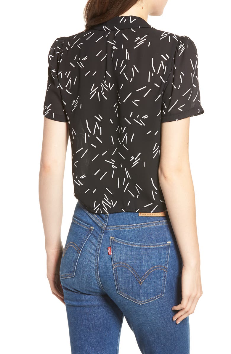 All in Favor Tie Front Camp Shirt, Alternate, color,
