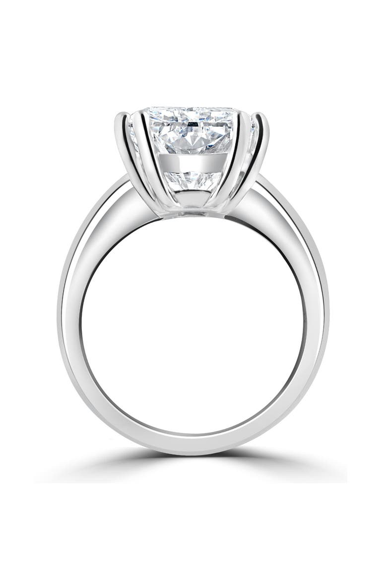 Certified 4.00Ct Radiant Cut Diamond Engagement Ring Gold Lab Grown, Alternate, color, 14k White Gold