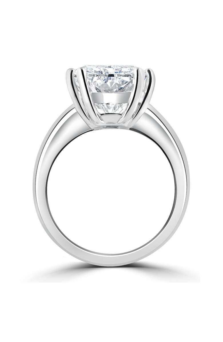 Bliss Diamond Certified 4.00Ct Radiant Cut Diamond Engagement Ring Gold Lab Grown, Alternate, color, 14K White Gold