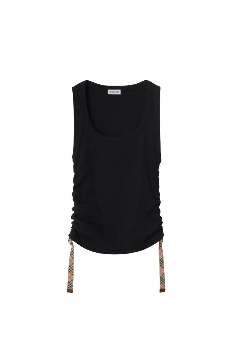 Festival Cotton Blend Tank Top, Alternate, color, Black