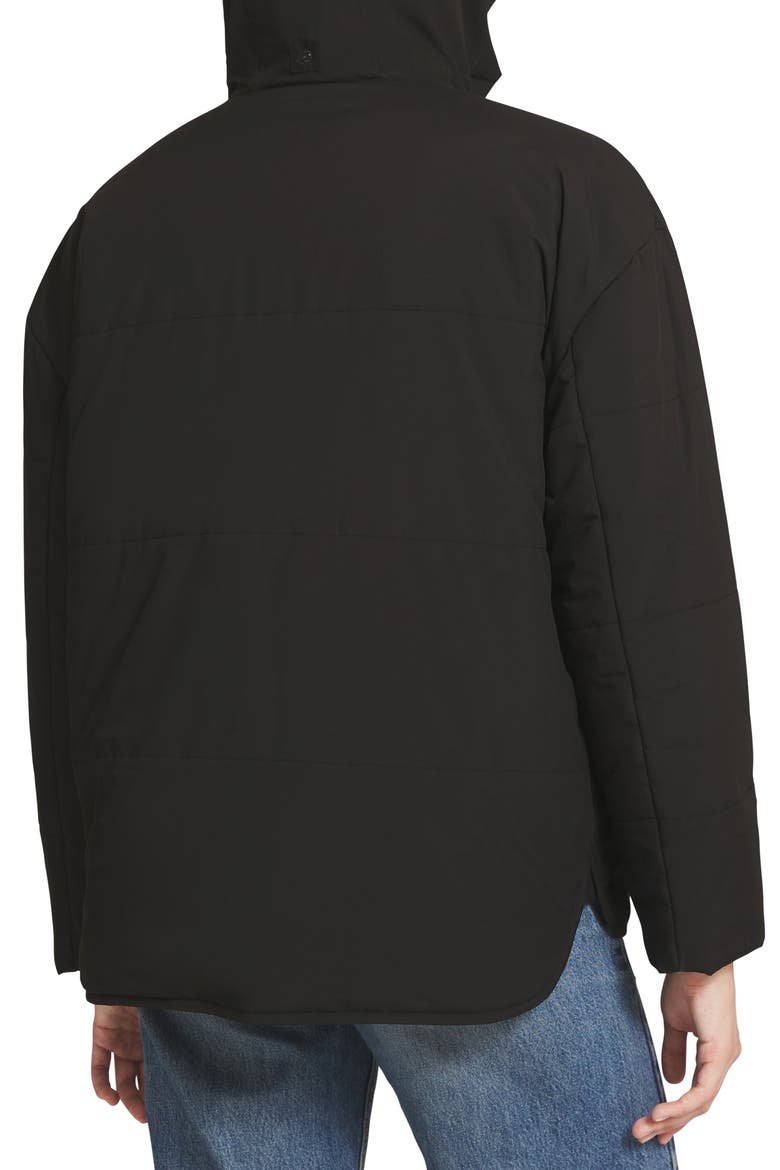 Air-Fill Jacket with Hidden Hood, Alternate, color, BLACK BEAUTY