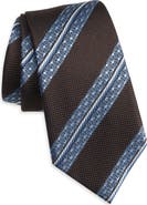 ZEGNA TIES Stripe Silk Tie